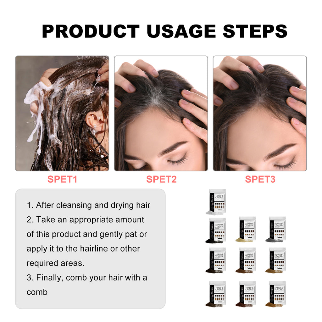 Hairline Powder, Fill In The Top Of Your Hairline With A Refreshing Fluffy Shade Powder
