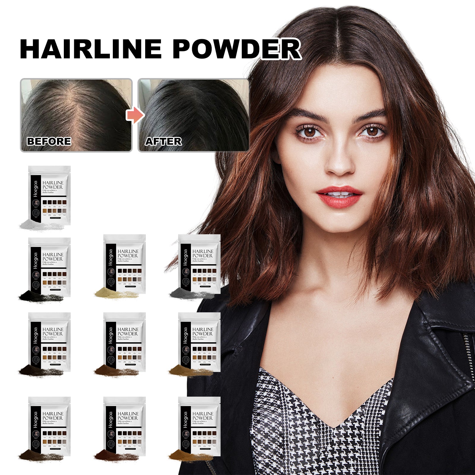 Hairline Powder, Fill In The Top Of Your Hairline With A Refreshing Fluffy Shade Powder