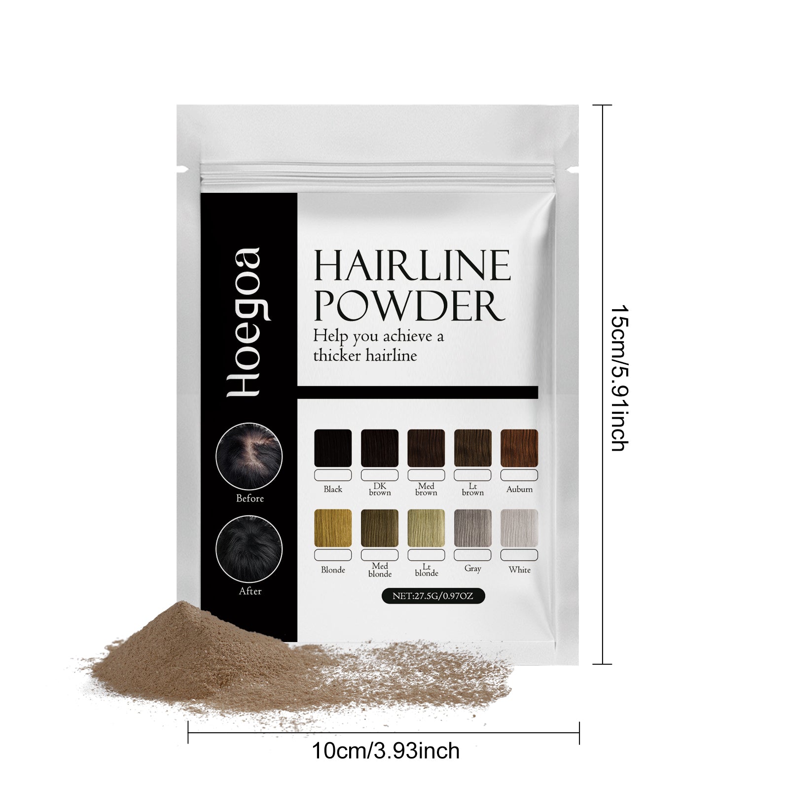 Hairline Powder, Fill In The Top Of Your Hairline With A Refreshing Fluffy Shade Powder