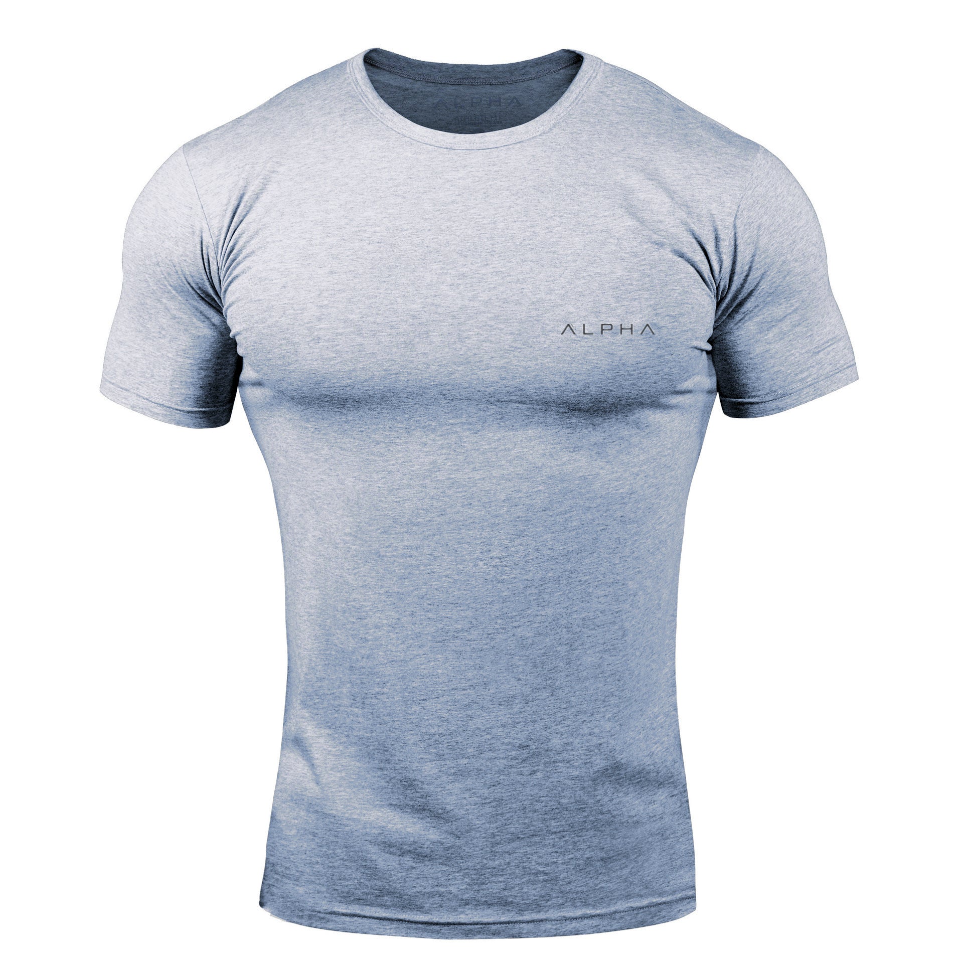 Fitness Short Sleeve Workout T-Shirt for Men, High Elasticity, Quick-Dry Training Gym Shirt